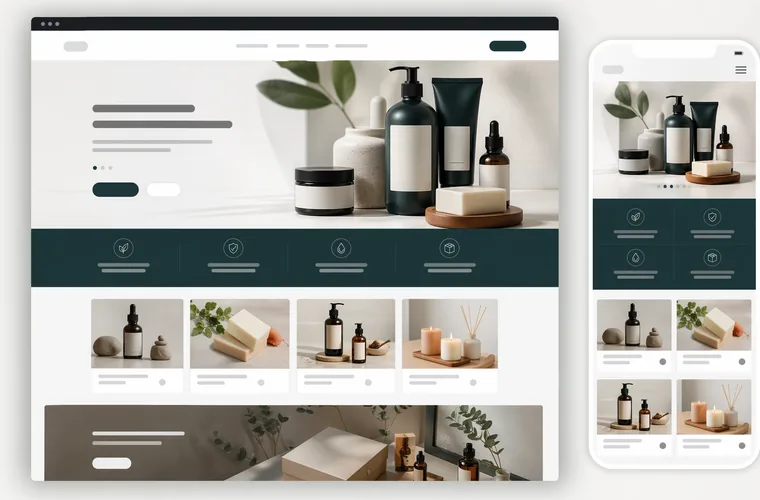 제품 브랜드 홈페이지 샘플