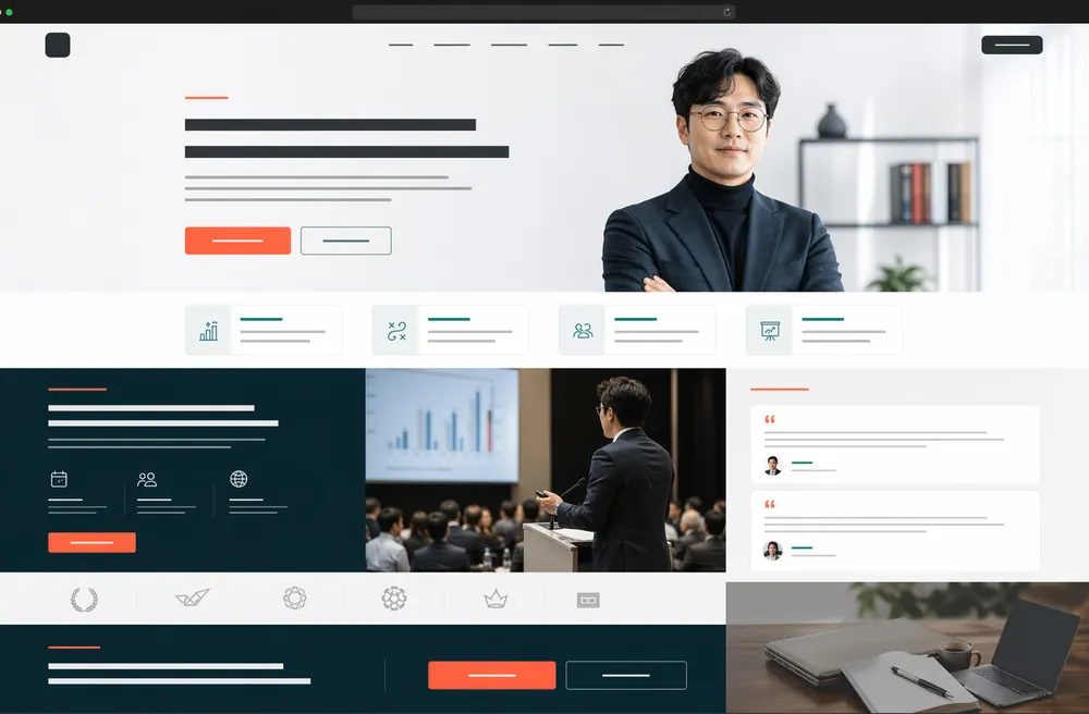 개인 브랜드 홈페이지 샘플