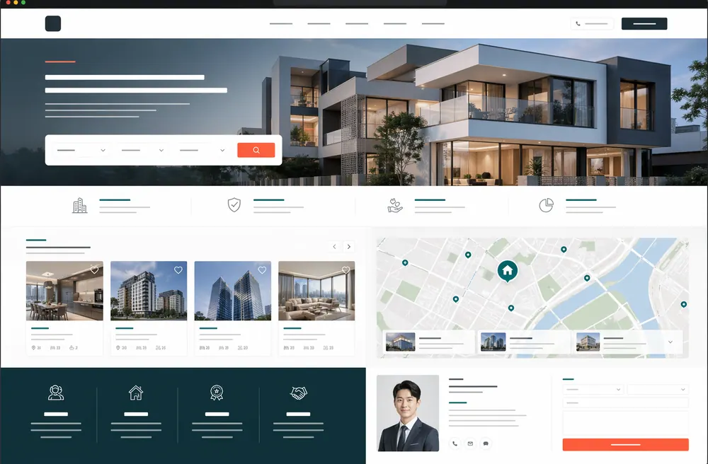 부동산 홈페이지 샘플